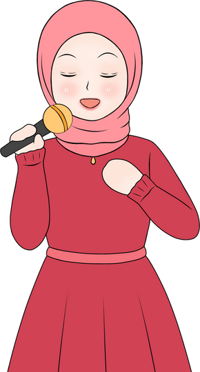 girl singing a song